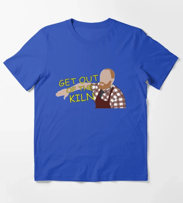 Get Out of the Kiln Aunty Donna T-Shirt Blue