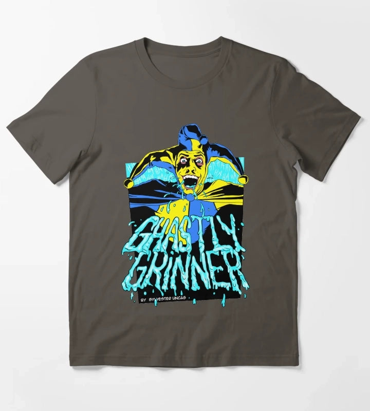 Ghastly Grinner Are You Afraid of the Dark T-Shirt Dark Grey