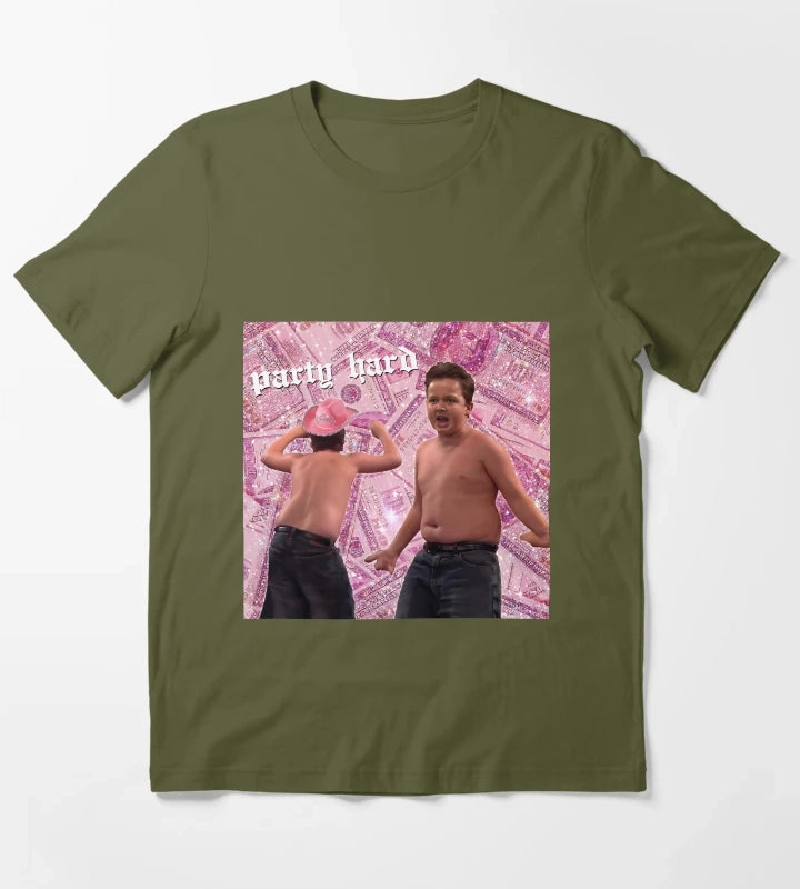 Gibby Party Requirements Tapestry T-Shirt Olive Green