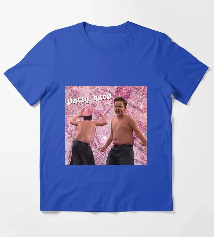 Gibby Party Requirements Tapestry T-Shirt Blue