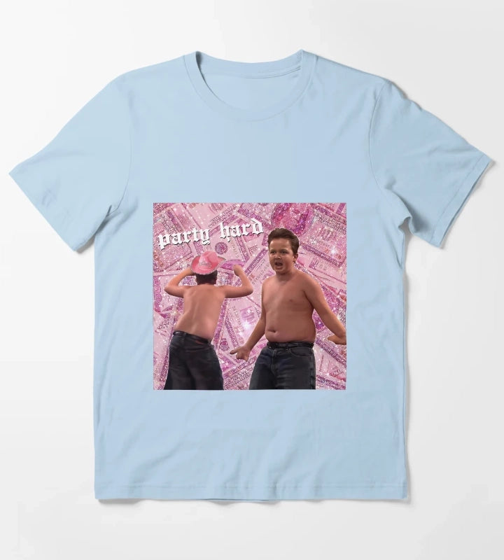 Gibby Party Requirements Tapestry T-Shirt Sky Blue