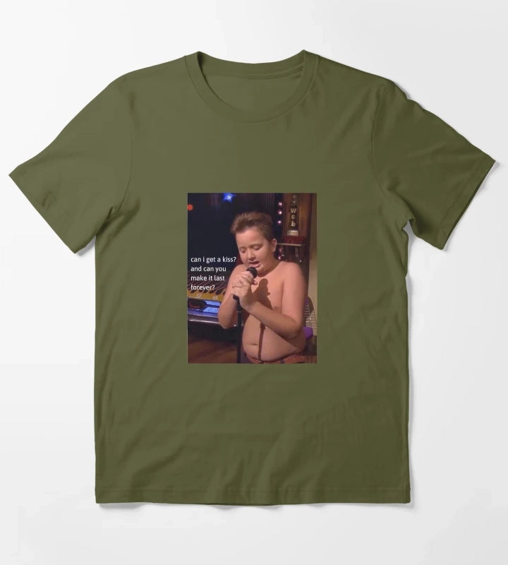 Gibby Singing iCarly T-Shirt Olive Green