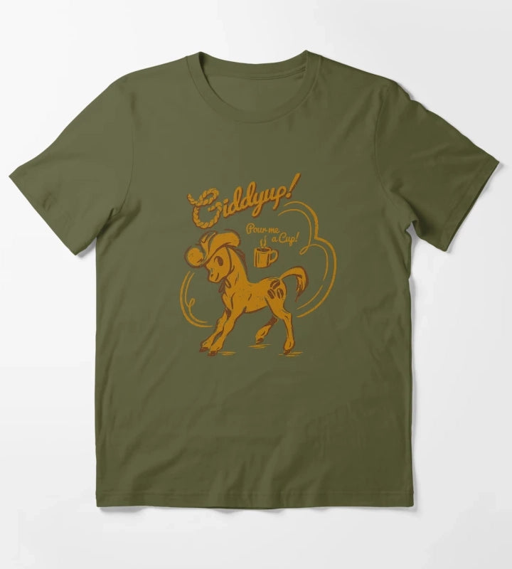 Giddyup T-Shirt Olive Green