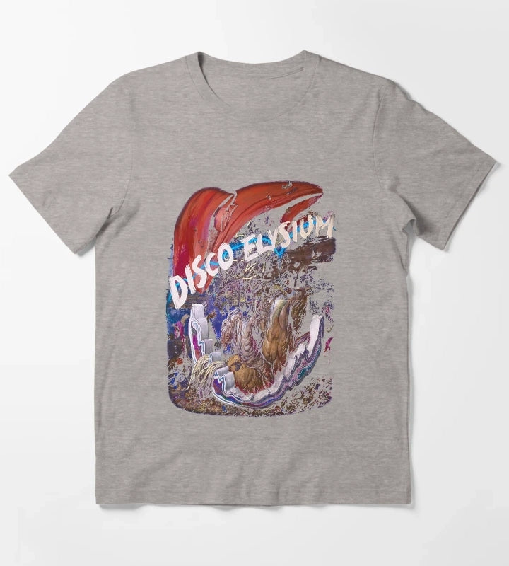 Gift For Men Disco Gameplay Elysium Awesome For Movie Fan T-Shirt Heather Grey