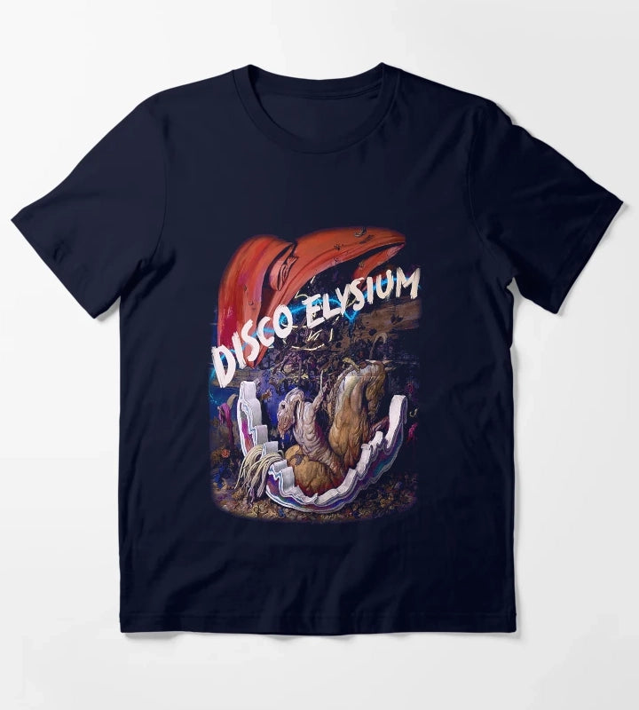 Gift For Men Disco Gameplay Elysium Awesome For Movie Fan T-Shirt Navy