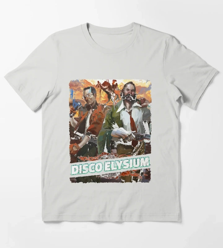 Gifts For Men Disco Gaming Elysium Graphic For Fan T-Shirt Light Grey