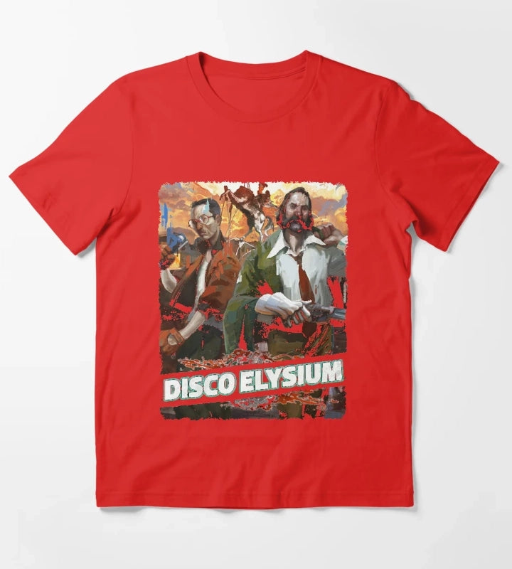 Gifts For Men Disco Gaming Elysium Graphic For Fan T-Shirt Red