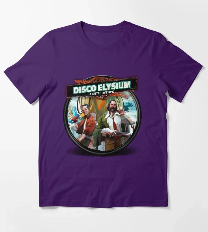 Gifts Idea Disco Gaming Elysium Gifts Best Men T-Shirt Purple