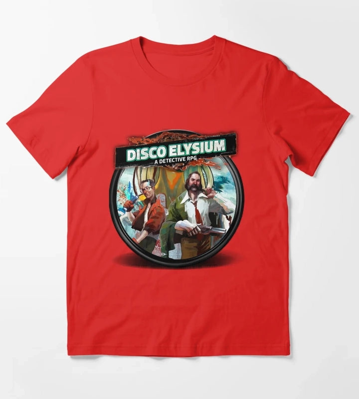 Gifts Idea Disco Gaming Elysium Gifts Best Men T-Shirt Red