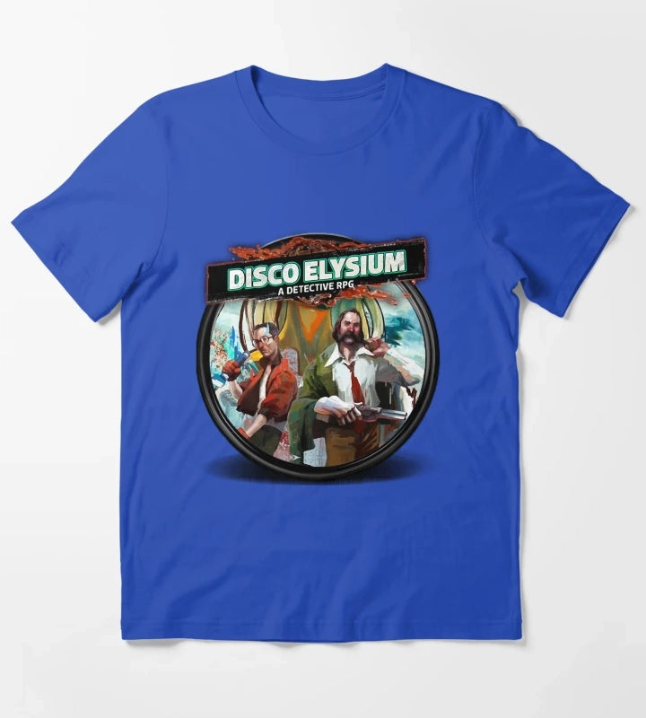 Gifts Idea Disco Gaming Elysium Gifts Best Men T-Shirt Blue