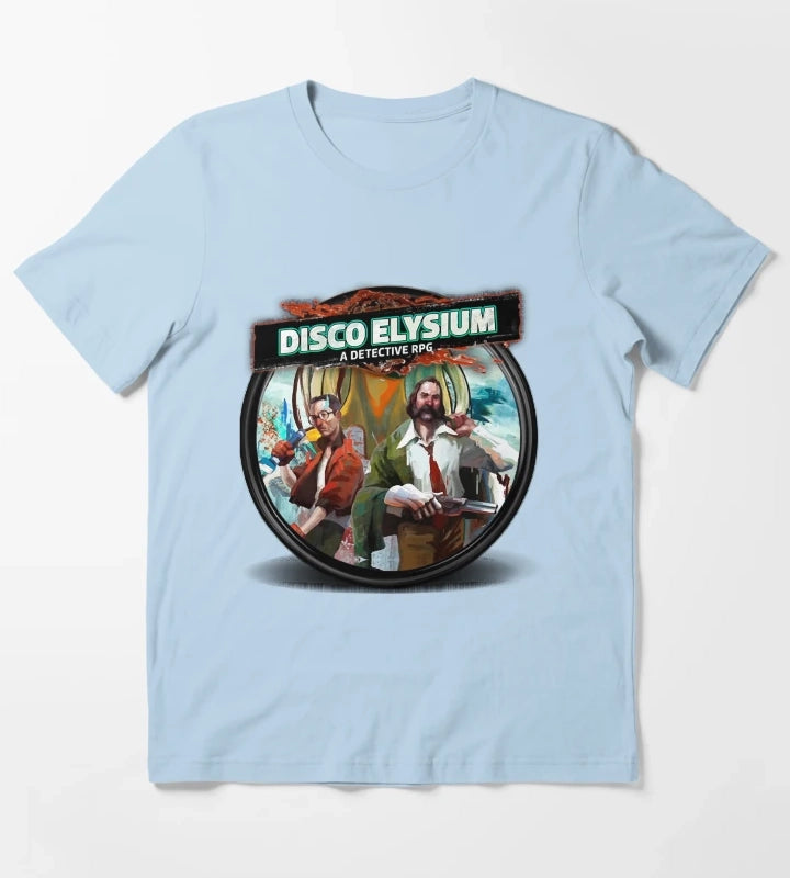 Gifts Idea Disco Gaming Elysium Gifts Best Men T-Shirt Sky Blue