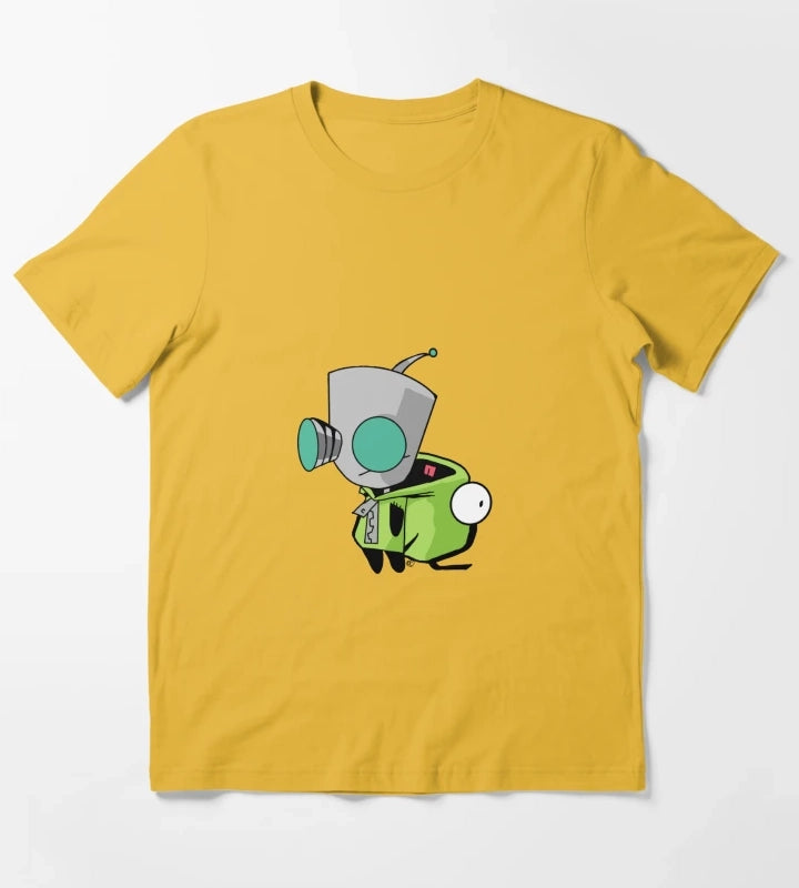 Gir wearing suit T-Shirt Yellow