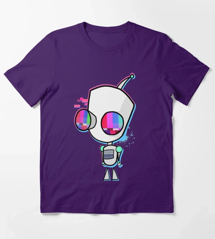 Glitched Gir T-Shirt Purple