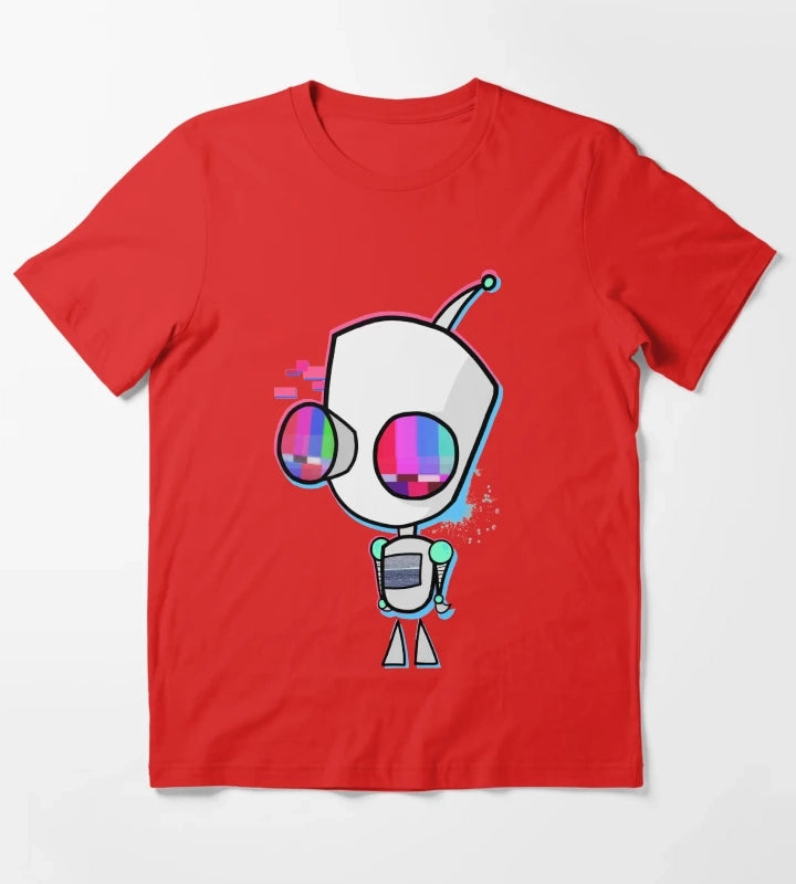 Glitched Gir T-Shirt Red