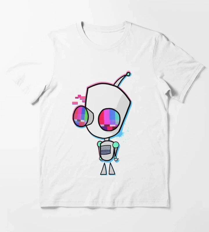 Glitched Gir T-Shirt White