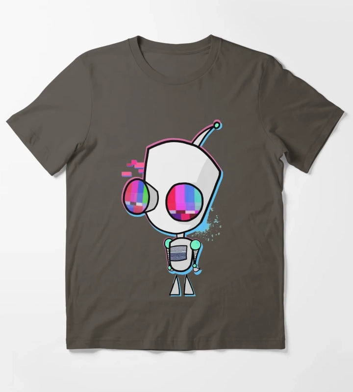 Glitched Gir T-Shirt Dark Grey