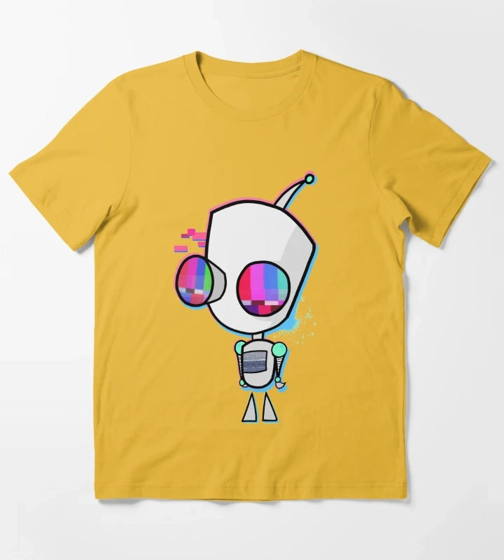 Glitched Gir T-Shirt Yellow