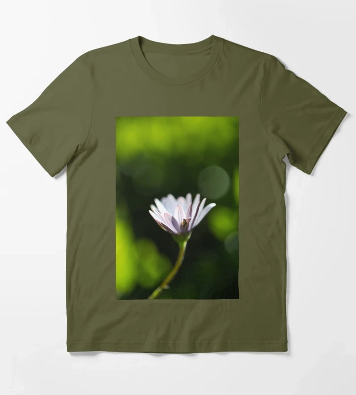 Glow Green Cape Daisy T-Shirt Olive Green