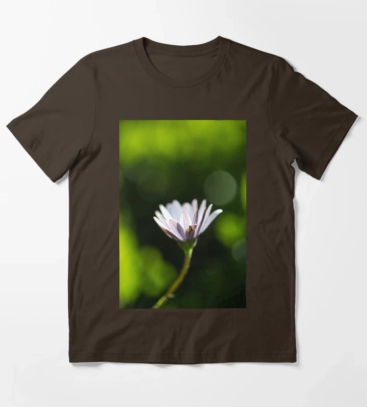 Glow Green Cape Daisy T-Shirt Brown