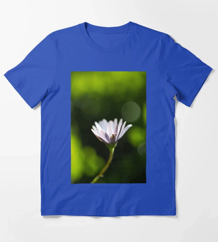 Glow Green Cape Daisy T-Shirt Blue