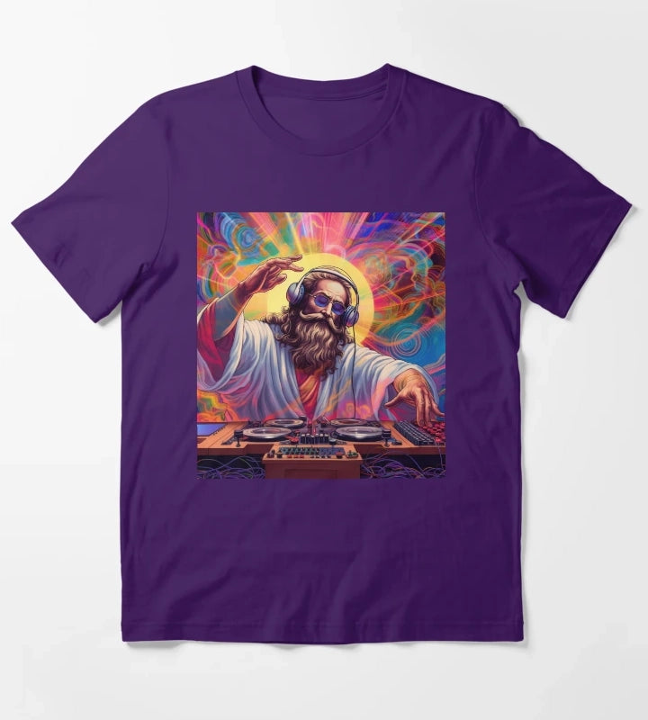 God is a DJ Series T-Shirt Purple