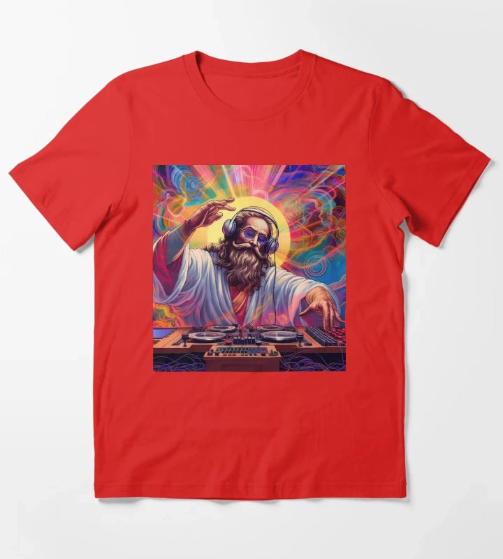 God is a DJ Series T-Shirt Red