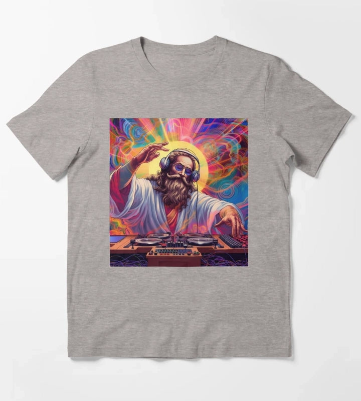 God is a DJ Series T-Shirt Heather Grey