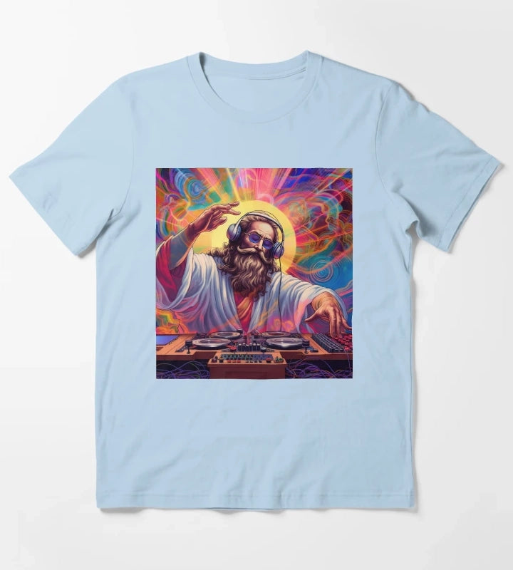 God is a DJ Series T-Shirt Sky Blue