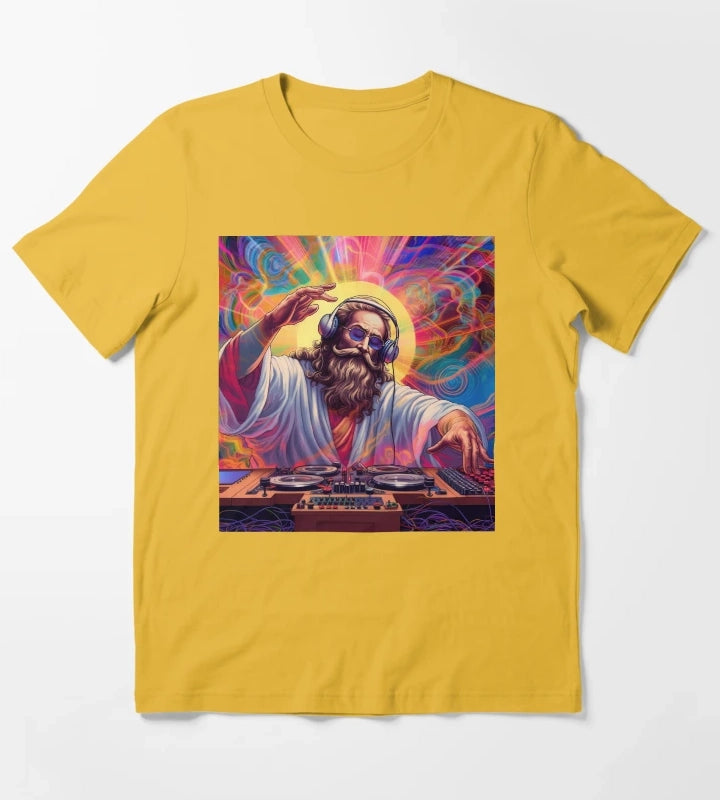 God is a DJ Series T-Shirt Yellow