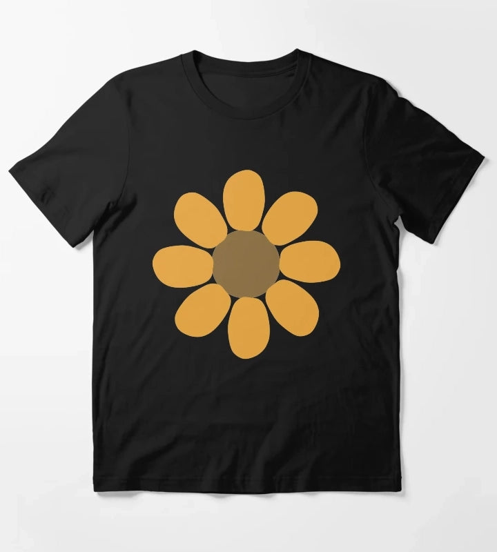 Golden Daisy Flower Shape T-Shirt