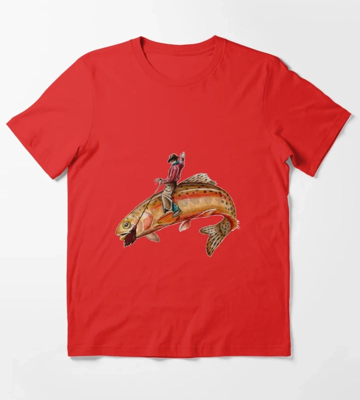 Golden Trout Cowboy T-Shirt Red