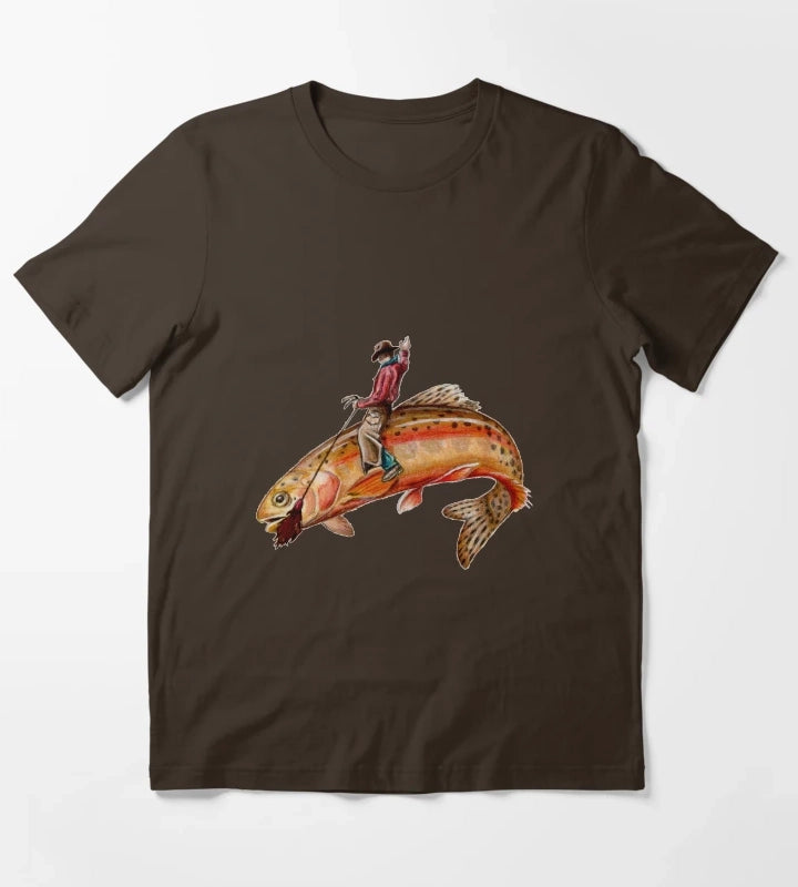 Golden Trout Cowboy T-Shirt Brown