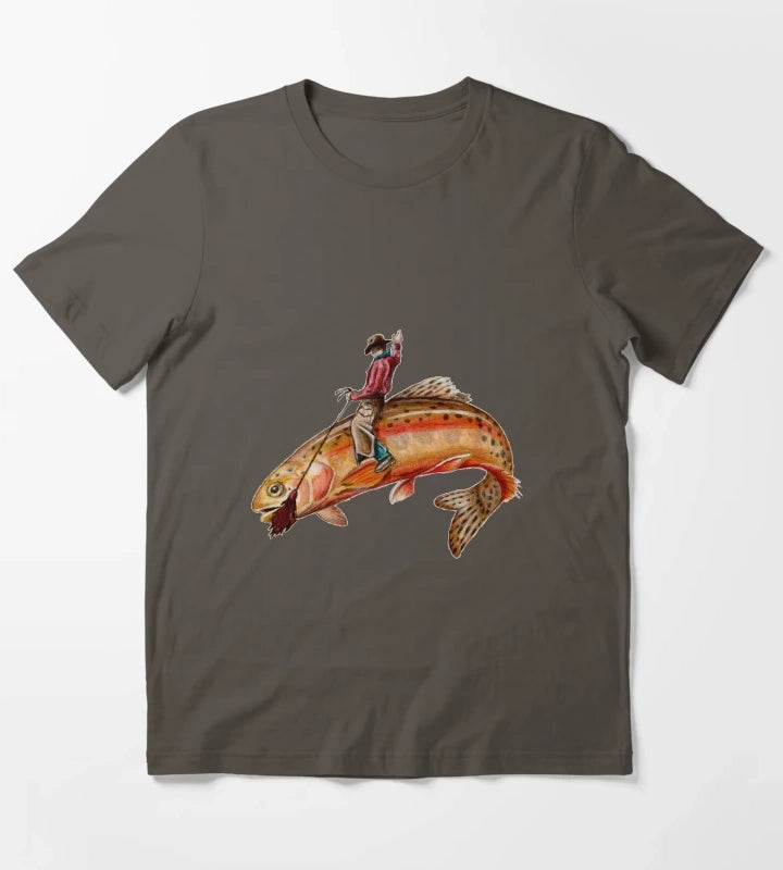 Golden Trout Cowboy T-Shirt Dark Grey