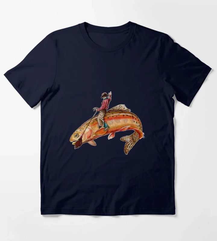 Golden Trout Cowboy T-Shirt Navy