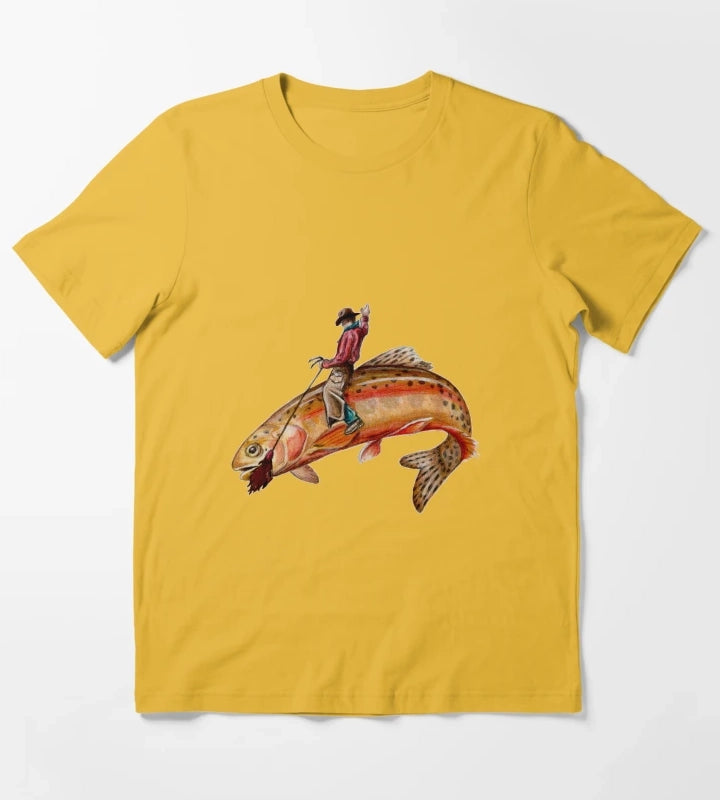 Golden Trout Cowboy T-Shirt Yellow