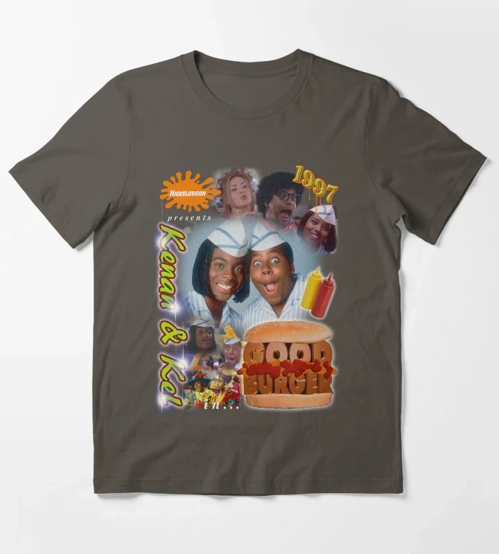 Good Burger Vintage Style TShirt T-Shirt Dark Grey