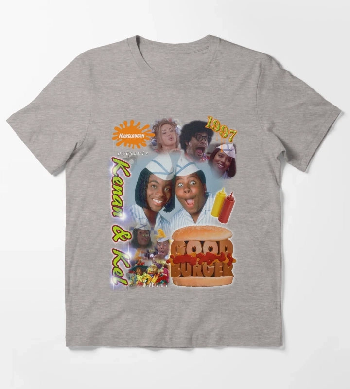 Good Burger Vintage Style TShirt T-Shirt Heather Grey