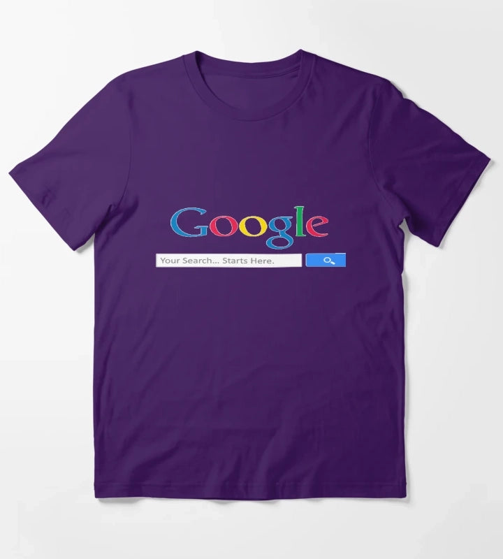 Google search engine T-Shirt Purple
