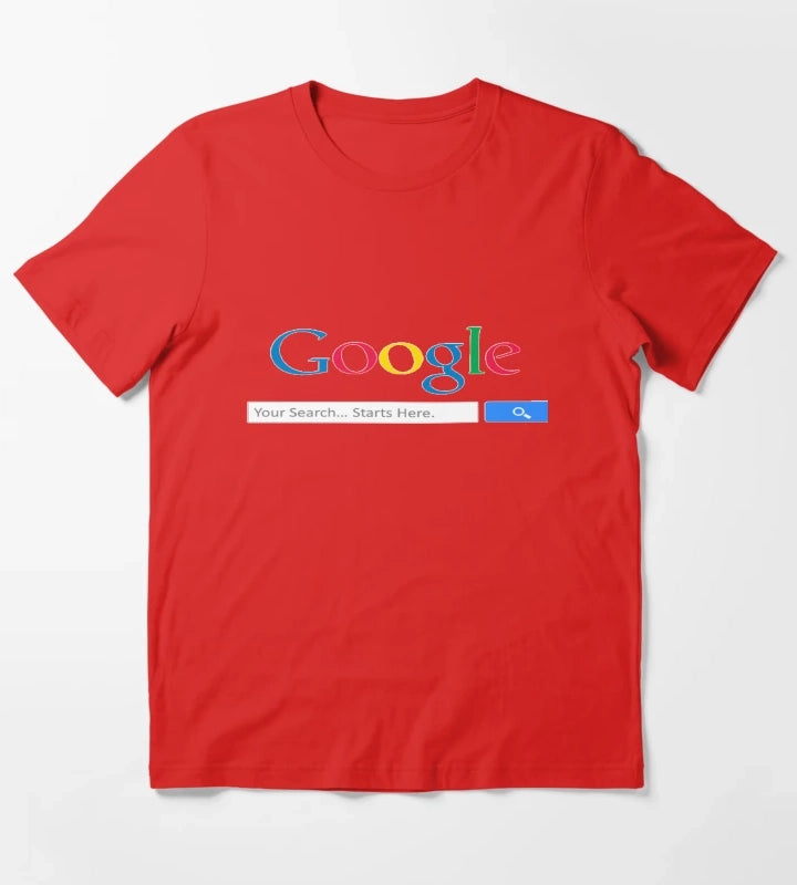 Google search engine T-Shirt Red