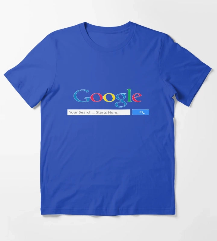 Google search engine T-Shirt Blue