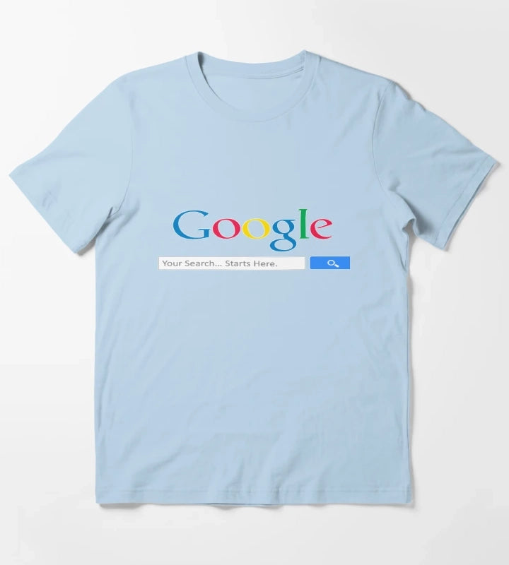 Google search engine T-Shirt Sky Blue