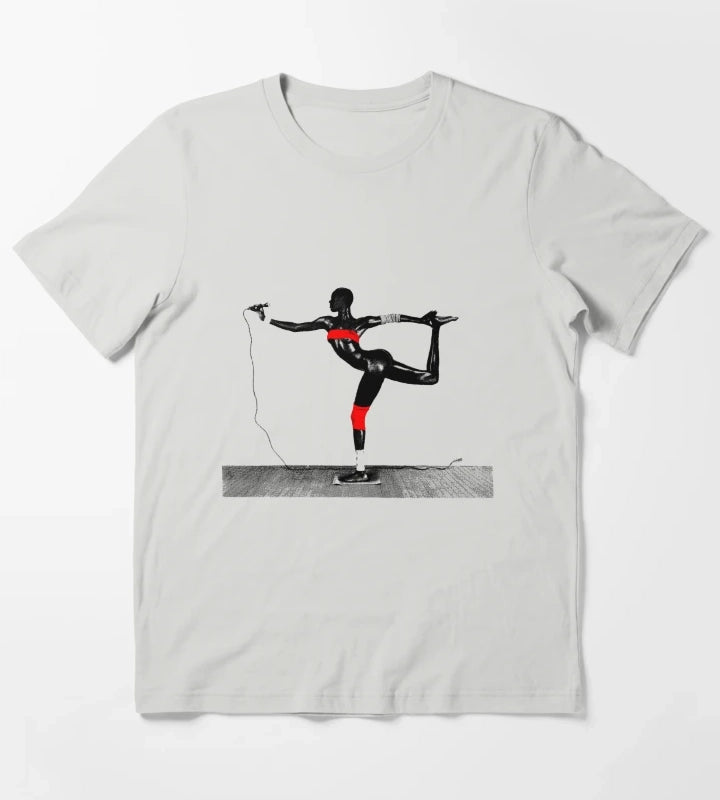 Grace Jones Island Life T-Shirt Light Grey