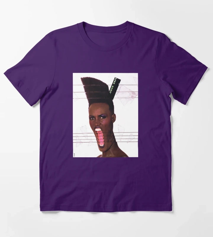 Grace Jones Slave to the Rhythm T-Shirt Purple