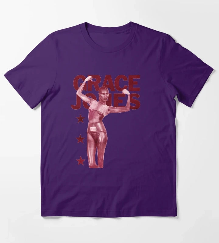 Grace Jones T-Shirt Purple