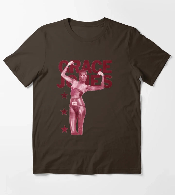 Grace Jones T-Shirt Brown