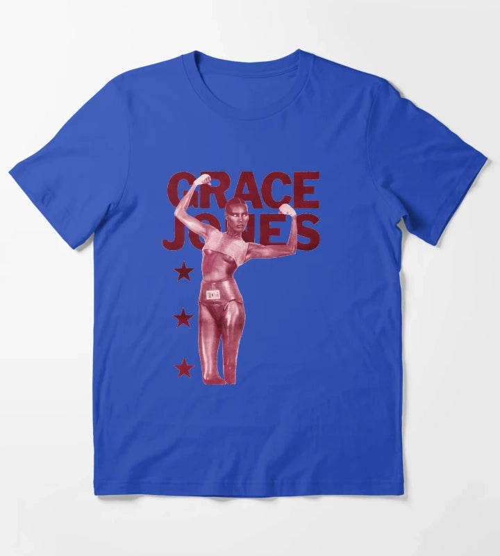 Grace Jones T-Shirt Blue
