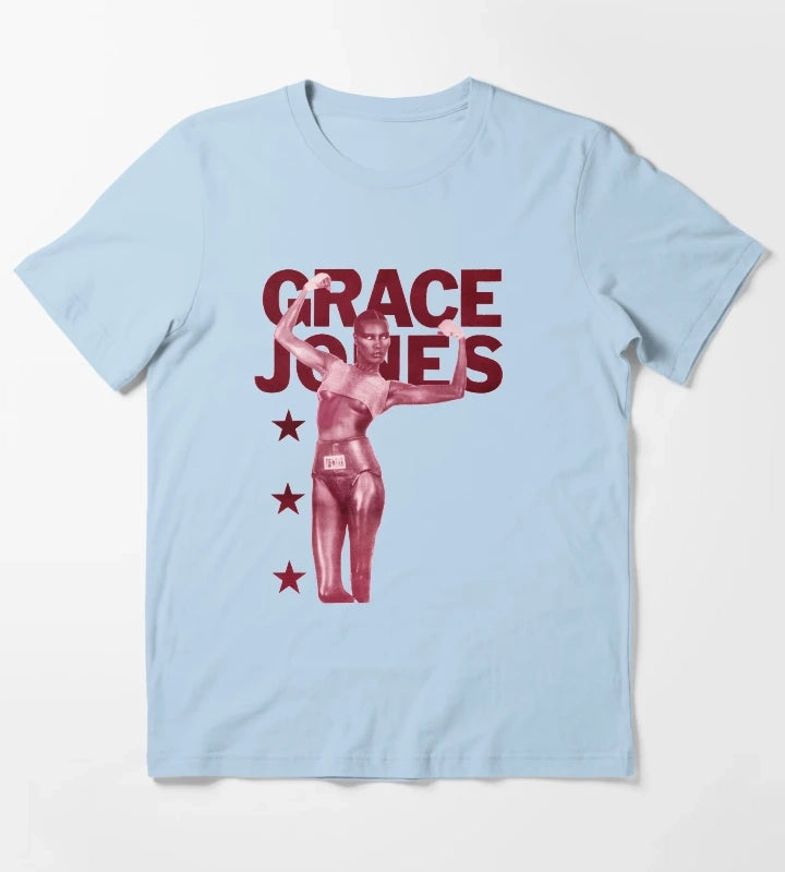 Grace Jones T-Shirt Sky Blue