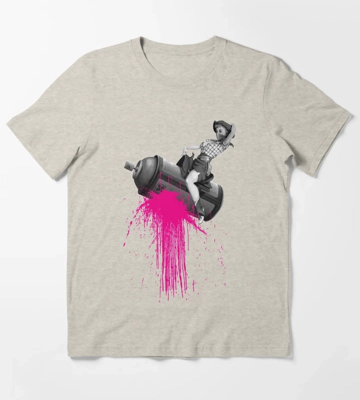 Graffiti Cowgirl T-Shirt Cream