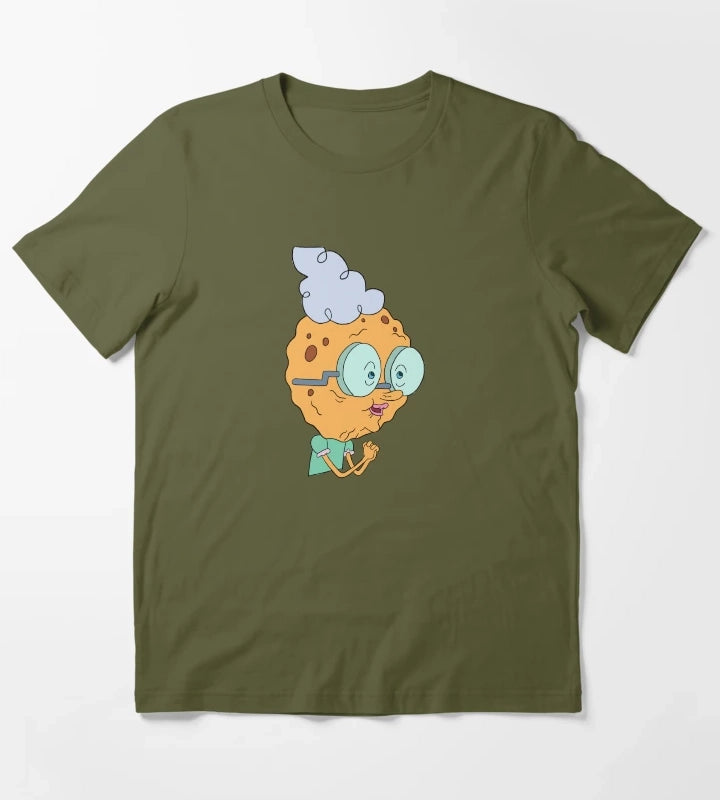Grandma Squarepants T-Shirt Olive Green