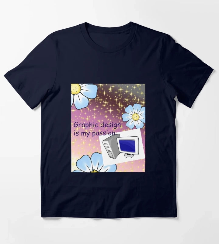 Graphic design is my passion T-Shirt Navy